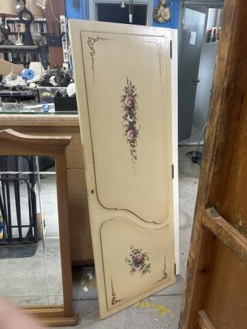 PUERTA  BEIGE FLORES 55X157CM