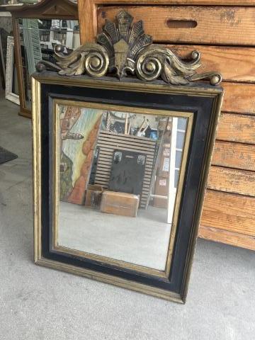 ESPEJO DORADO NEGRO 70X105CM