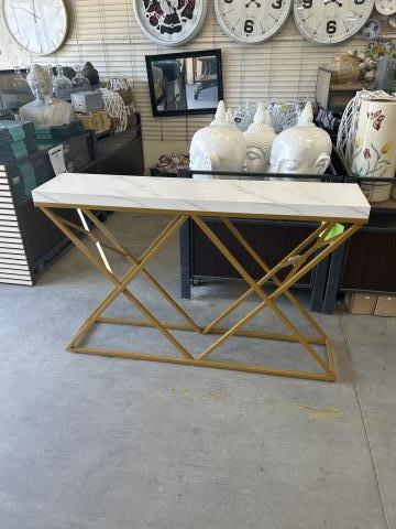 CONSOLA SIMIL MARMOL 140X30X90 C/DETALL