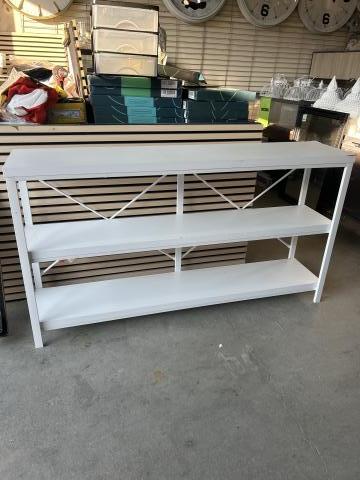 ESTANTERIA BLANCA 3 PELDAÑOS 140X30X77 C/DETA